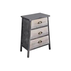 683017 4d Concepts Chest Of Drawer 17 Inch W X 24 H Metal With 3-drawer Black And Gray #2