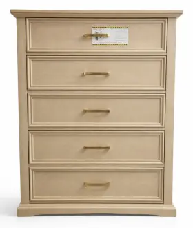 Rk-7000-2530 Abbyson Camille 35.5 X 18 52.5 Inch Classic 5-drawer Wooden Chest Weathered Cream