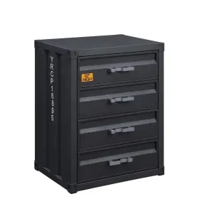 37956 Acme Furniture Cargo Chest With 4 Drawers Gunmetal