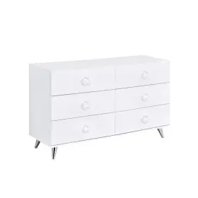 Ac00549 Acme Furniture Dresser 31 Inch H X 47 W Modern Particle Board 6-drawer In White #3