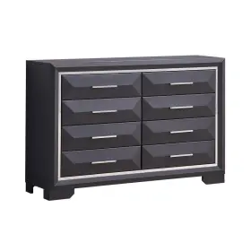 Pf-g01600-d Andmakers Dresser 17 Inch D X 59 Inw Wood 8-drawers With Adjustable Feet In Black #3