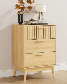 Hz1180 Aobafuir 3 Drawer Dresser For Bedroom Modern Closet Dressers Chest Of Drawers Storage Dre