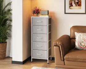 Aodk 445034911930 Dresser For Bedroom With 5 Storage Drawers 48 Inch Tall Chest Of Fa #3