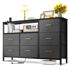 Aodk 850053190179 Dresser With Charging Station 52-inch Long For Bedroom 7 La