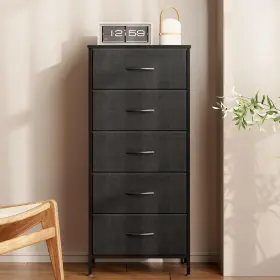 Aodk 850053190414 Dresser For Bedroom With 5 Storage Drawers 40 Inch Small Chest Of Drawer
