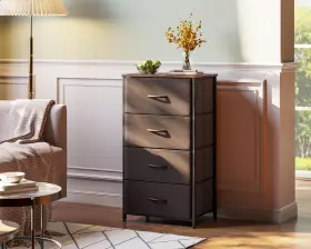 Aodk 850055410237 Dresser For Bedroom With 4 Storage Drawers Small Chest Of Fa #2 Aodk 850055410237 Dresser For Bedroom With 4 Storage Drawers Small Chest Of Fa #2