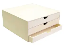 Wooden-34 Artemio 14001909 Bunk Of Storage Closed 3 Drawers 5 X 34 15 Cm Wood Be
