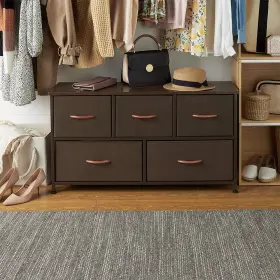 Azl1 Life Concept 686294497421 Extra Wide Dresser Storage Tower With Sturdy Steel Frame 5 Drawers Of Easy-p #2