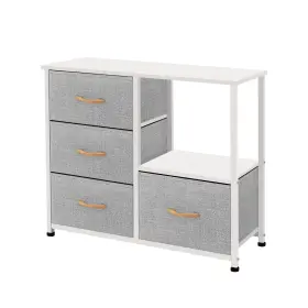 Azl1 Life Concept 897122800924 Storage Tower With Shelves 4 Drawers Closet Organizer Night Stand Fabric Bins Ve