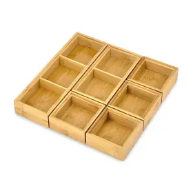 B-038-1 Bam & Boo Spaceaid Bamboo 13.25-17 Inch Drawer Dividers Need 2.35 Deep Kitchen