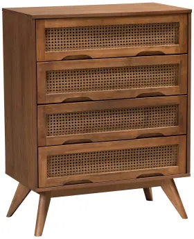 192-3125-11299-lplus Baxton Studio Barrett 30 Inch Wide Walnut Brown 4-drawer Chest 192-3125-11299-lplus Baxton Studio Barrett 30 Inch Wide Walnut Brown 4-drawer Chest