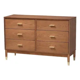 258-21003-14052-cymx Baxton Studio Mandolin Mid-century Ash Walnut Wood 6-drawer Dresser