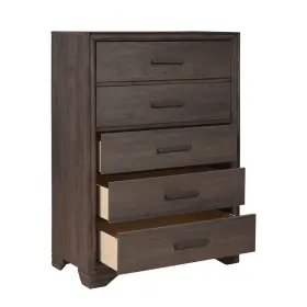 Hmif33048ebwn Bellevue Hmif33048 Adelice 34 Inch W 5 Drawer Rubberwood Dresser - Expresso Brown #2