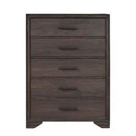 Hmif33048ebwn Bellevue Hmif33048 Adelice 34 Inch W 5 Drawer Rubberwood Dresser - Expresso Brown