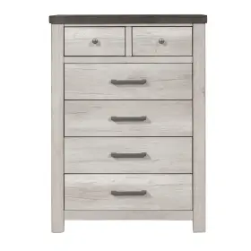 Hmif36504gy Bellevue Hmif36504 Adelice 34 Inch W 6 Drawer Hardwood Dresser - Grey