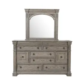 Hmif76390frgy Bellevue Hmif76390 Setis 20 Inch W 8 Drawer Rubberwood Dresser - Grey