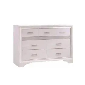 Bm182735 Benjara Dresser 38.75 Inch H X 63 W 7-drawer Wood Material Contemporary Style White #3