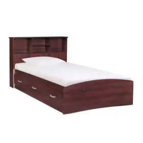 9964716 Better Home Products California Wooden Twin Captains Bed In Mahogany