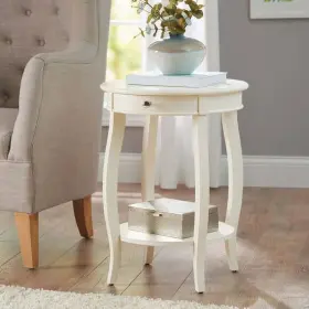 Bh15-021-199-10 Better Homes & Gardens And Round Accent Table With Drawer Ivory