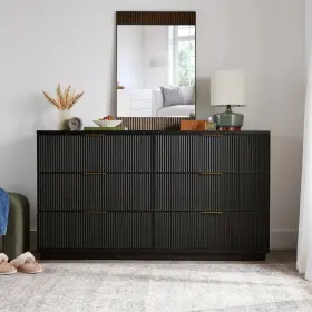 Bhs436249972058 Better Homes & Gardens And Lillian Fluted 6 Drawer Dresser Black Bhs436249972058 Better Homes & Gardens And Lillian Fluted 6 Drawer Dresser Black