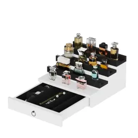 Blisse 070003816422 Cologne/perfume Organizer 4-tier Storage Drawer With Hidden Compartments So