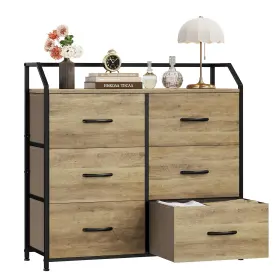 Botlog 602835976293 Dresser With 6 Drawers For Bedroom Wood Top Storage Tower Fabric O Botlog 602835976293 Dresser With 6 Drawers For Bedroom Wood Top Storage Tower Fabric O