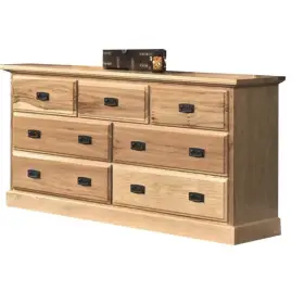 Bh-1452461 Bowery Hill 7 Drawer Dresser In Natural