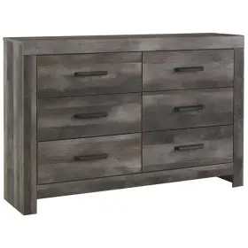 Bh-4752-1970487 Bowery Hill 6 Drawer Double Dresser In Gray