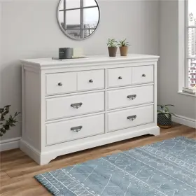 Bh-4752-1987190 Bowery Hill 6 Drawer Dresser In White