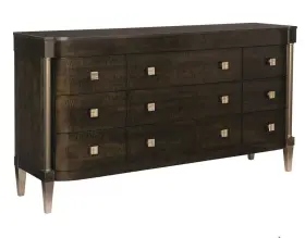 Car-cla-017-031 Caracole Classic Dramatic Presence Dresser Sideboard Nine Drawer