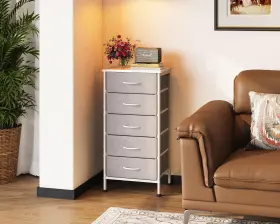 Casaottima 850062867987 Small Dresser For Bedroom With 5 Storage Drawers 31 Inch Tall Chest Of D #2
