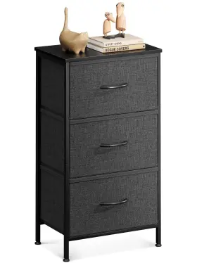 Casaottima 850065069845 Dresser For Bedroom Nightstand Small Fabric Chests Of Drawers Close