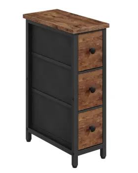 Tbz09bf Choezon Narrow Dresser With 3 Fabric Drawers Slim Chest Of Skinny N