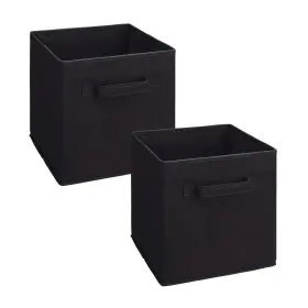 Closetmaid 075381037846 3784 Cubeicals Fabric Drawer Black 2-pack