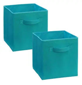 Closetmaid 075381115308 11530 Cubeicals Fabric Drawer Ocean Blue 2-pack