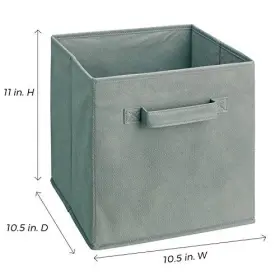 Closetmaid 075381186575 18657 Cubeicals Fabric Drawer Gray 2-pack #3