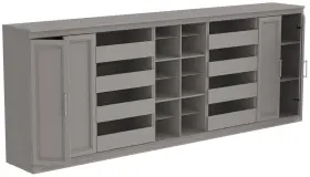 Ms-2116-18s4dr2d Closetmaid 10000-04838 Modular 107 Inch W Storage Cabinet - Smoky Taupe