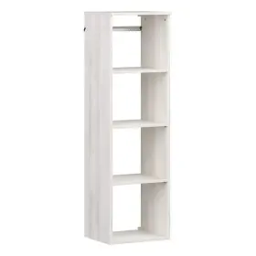 1769 Closetmaid Wood Closet Tower 56.4 Inch X 16.9 Walk-in Wall Mount Bleached Walnut