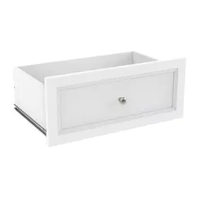 Closetmaid 744110604979 Selectives 10 Inch H X 23.5 W White Wood Drawer With Silver Handle