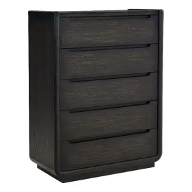 222495 Coaster Leandro 5-drawer Contemporary Wood Bedroom Chest In Burnished Black