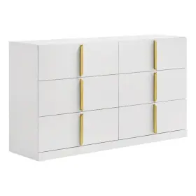 223093 Coaster Ines 6-drawer Wood Bedroom Dresser Cabinet In White High Gloss