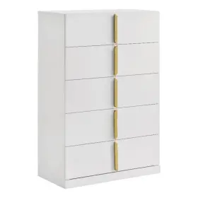 223095 Coaster Ines 5-drawer Contemporary Wood Bedroom Chest In White High Gloss