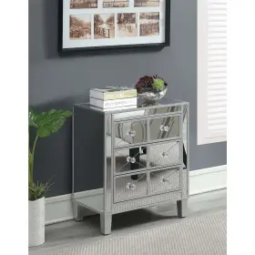 U12-195 Convenience Concepts Gold Mirrored Metal