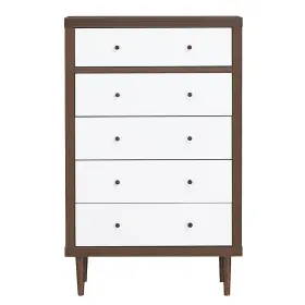 H449-pta12762 Costway 5 Drawer Storage Dresser Wood Chest Freestanding Living Room Cabinet