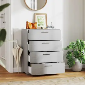 Hcst04491 Costway 4 Drawer Storage Cabinet With Metal Legs And Handles Anti-toppling Devices #3
