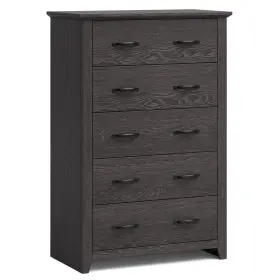 J151gra18188 Costway 5 Drawer Chest Storage Dresser Tall Cabinet Organizer Bedroom Hallway Dark Grey J151gra18188 Costway 5 Drawer Chest Storage Dresser Tall Cabinet Organizer Bedroom Hallway Dark Grey