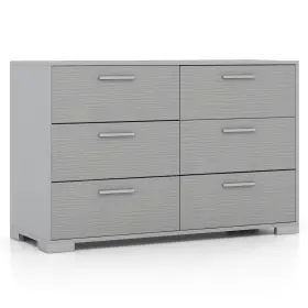 Us-2hcst04490 Costway 6 Drawer Storage Cabinet With Metal Legs And Handles Anti-toppling Devices