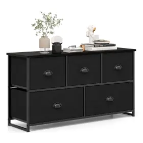 Us-2hw65779hs Costway 5 3-tier Drawers Dresser Tv Stand Clothes Storage Organizer With Fabric Bins