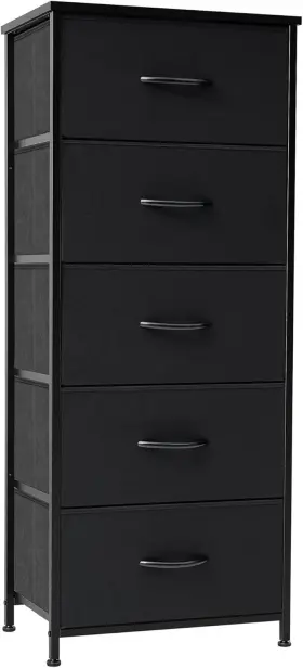 Clhd003blk Crestlive Products Vertical Dresser Storage Tower - Sturdy Steel Frame Wood Top Easy Pull Fabric Clhd003blk Crestlive Products Vertical Dresser Storage Tower - Sturdy Steel Frame Wood Top Easy Pull Fabric