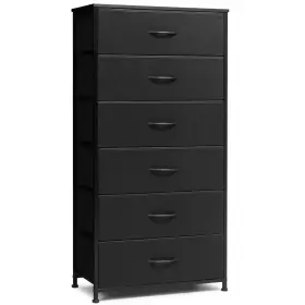 Clhd032blk Crestlive Products Dresser For Bedroom With 6 Drawers Tall Chest Of Black Dressers Bedroo